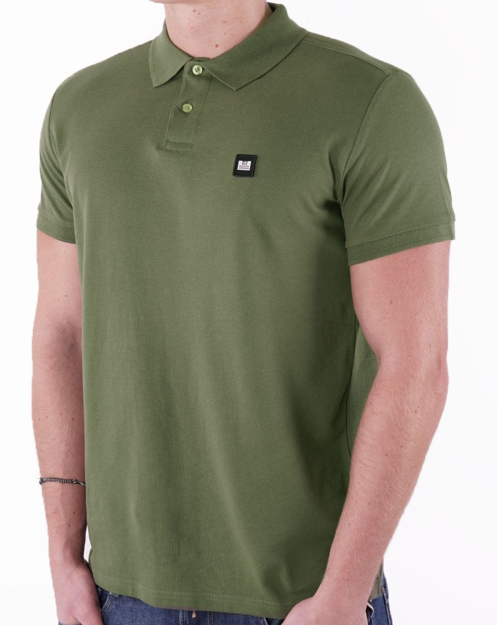Weekend Offender Polo Shirt Army Green - Image 2