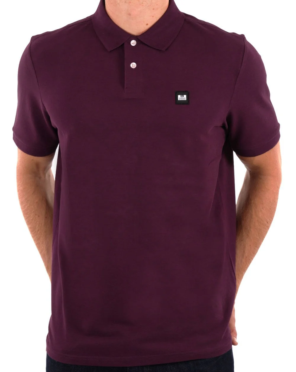 Weekend Offender Polo Shirt Berry - Image 3