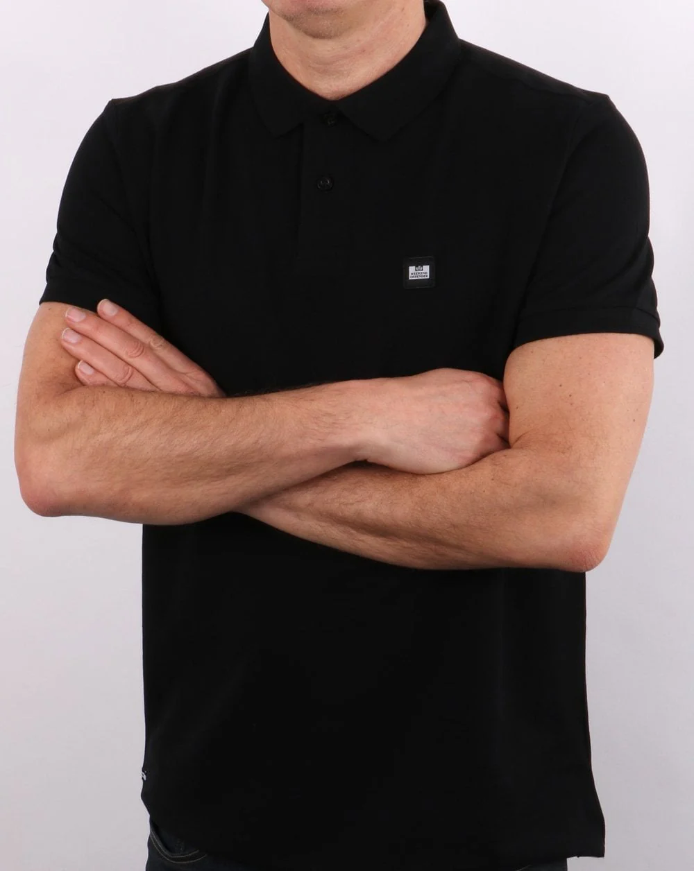 Weekend Offender Polo Shirt Black - Image 3