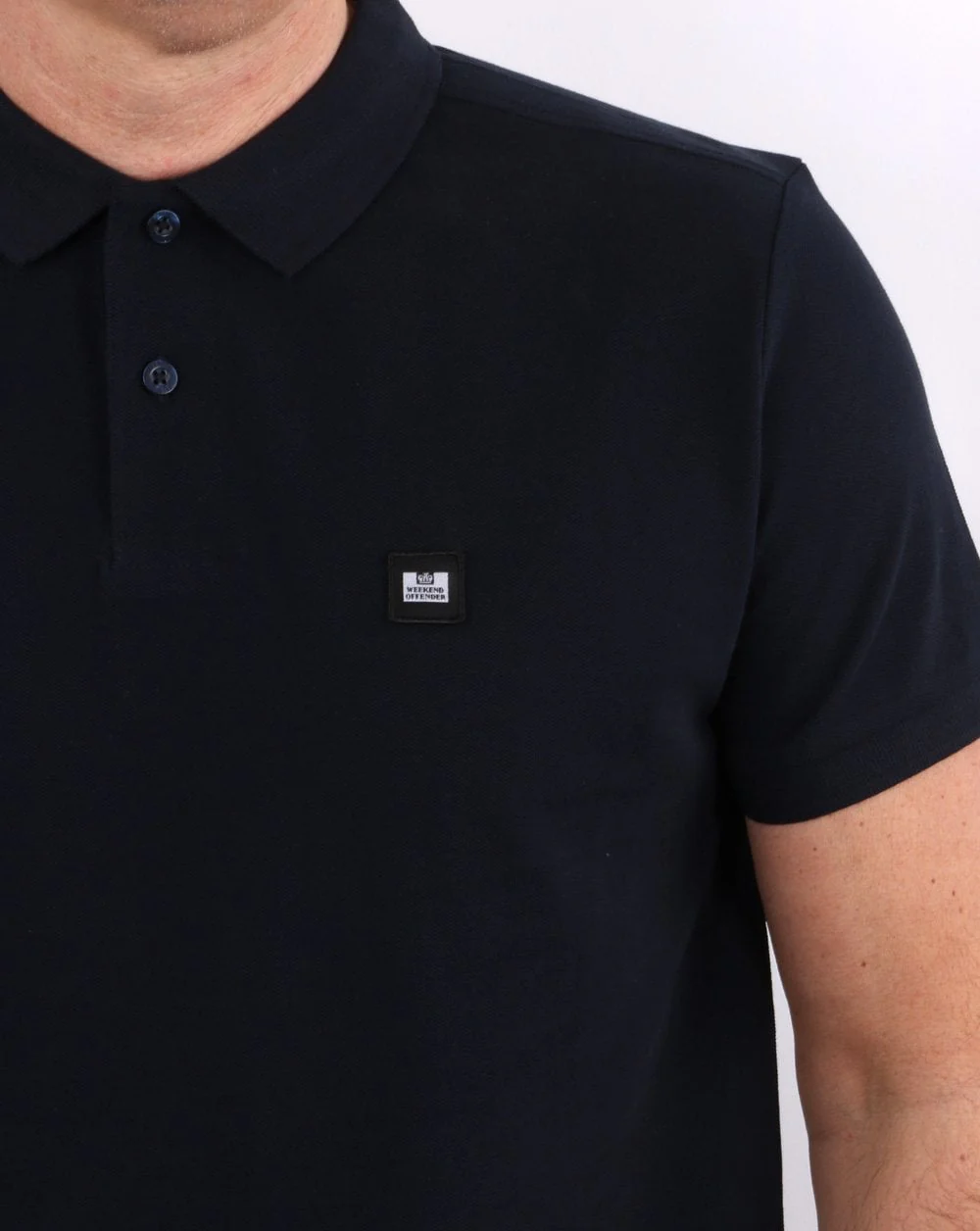 Weekend Offender Polo Shirt Navy - Image 2