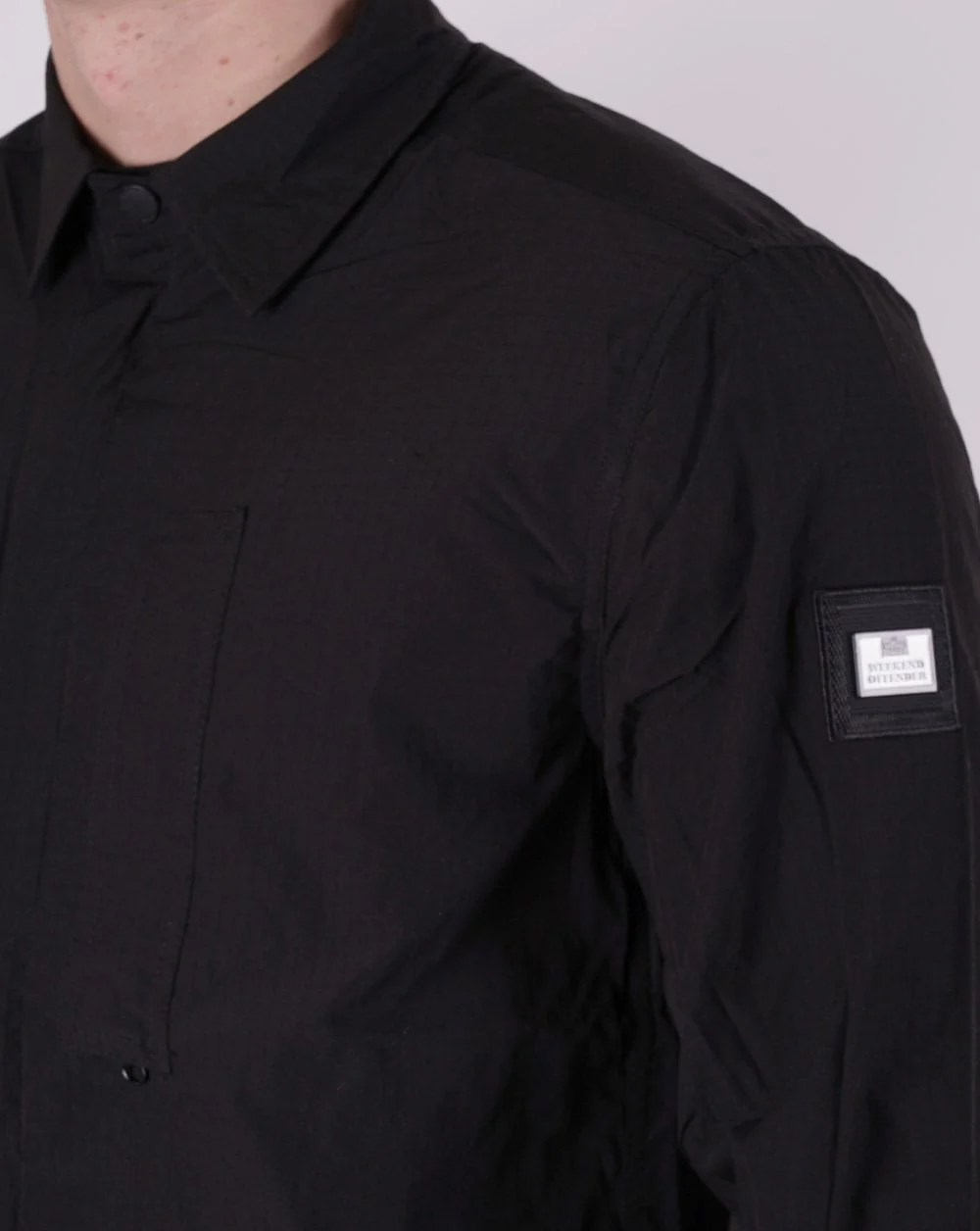 Weekend Offender Porter Overshirt Black - Image 2