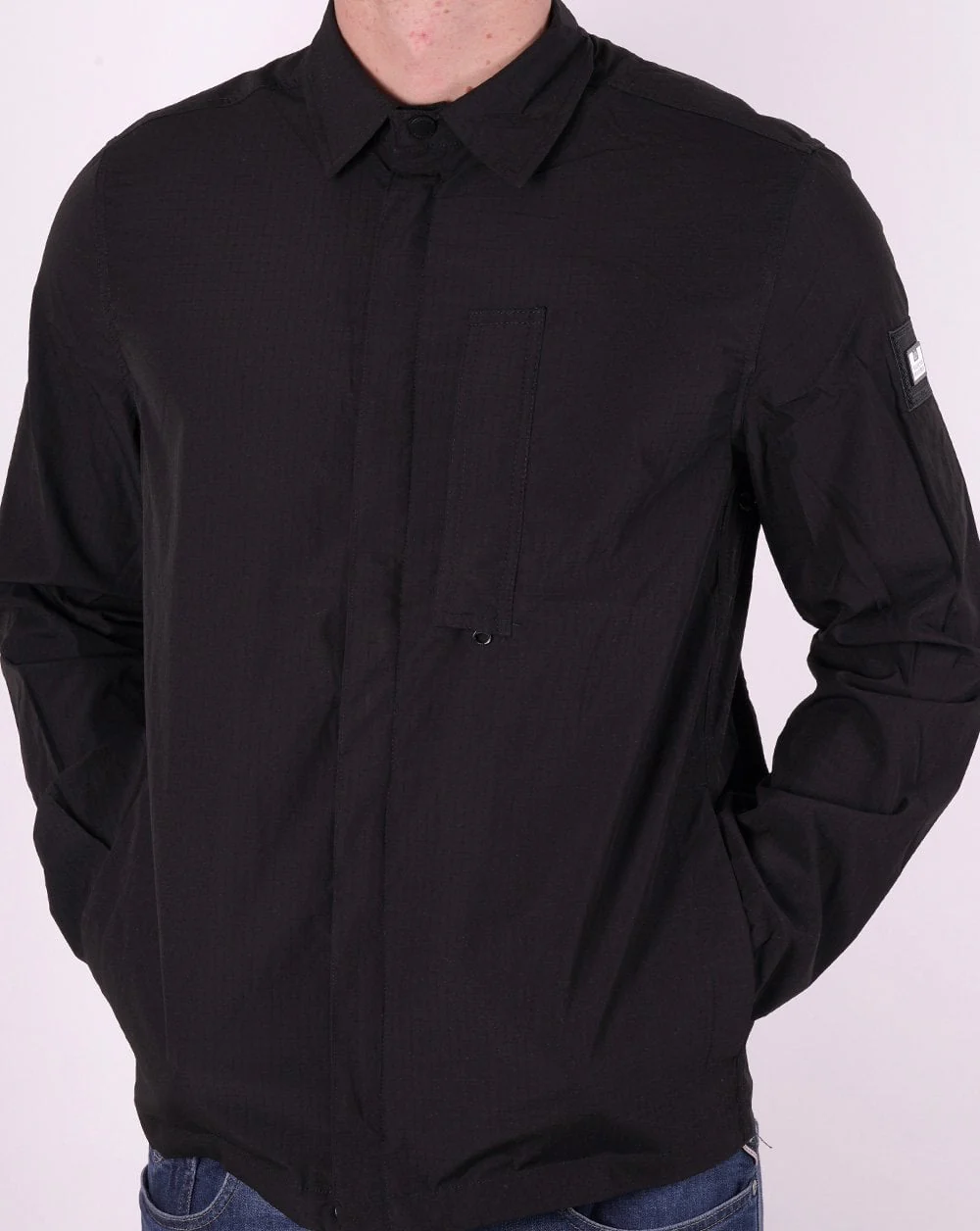 Weekend Offender Porter Overshirt Black - Image 3