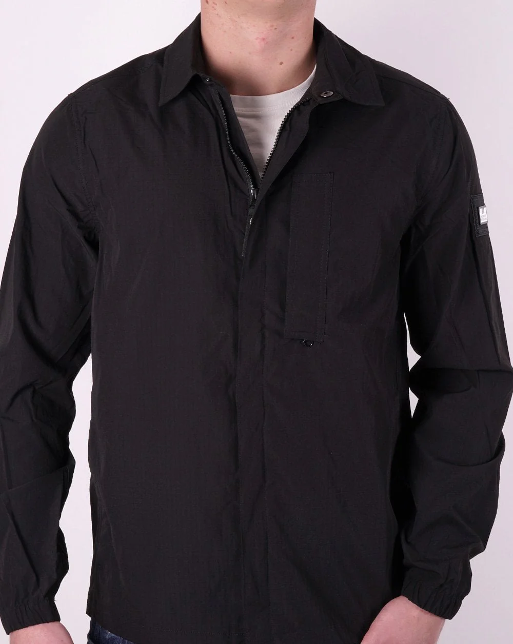 Weekend Offender Porter Overshirt Black - Image 4