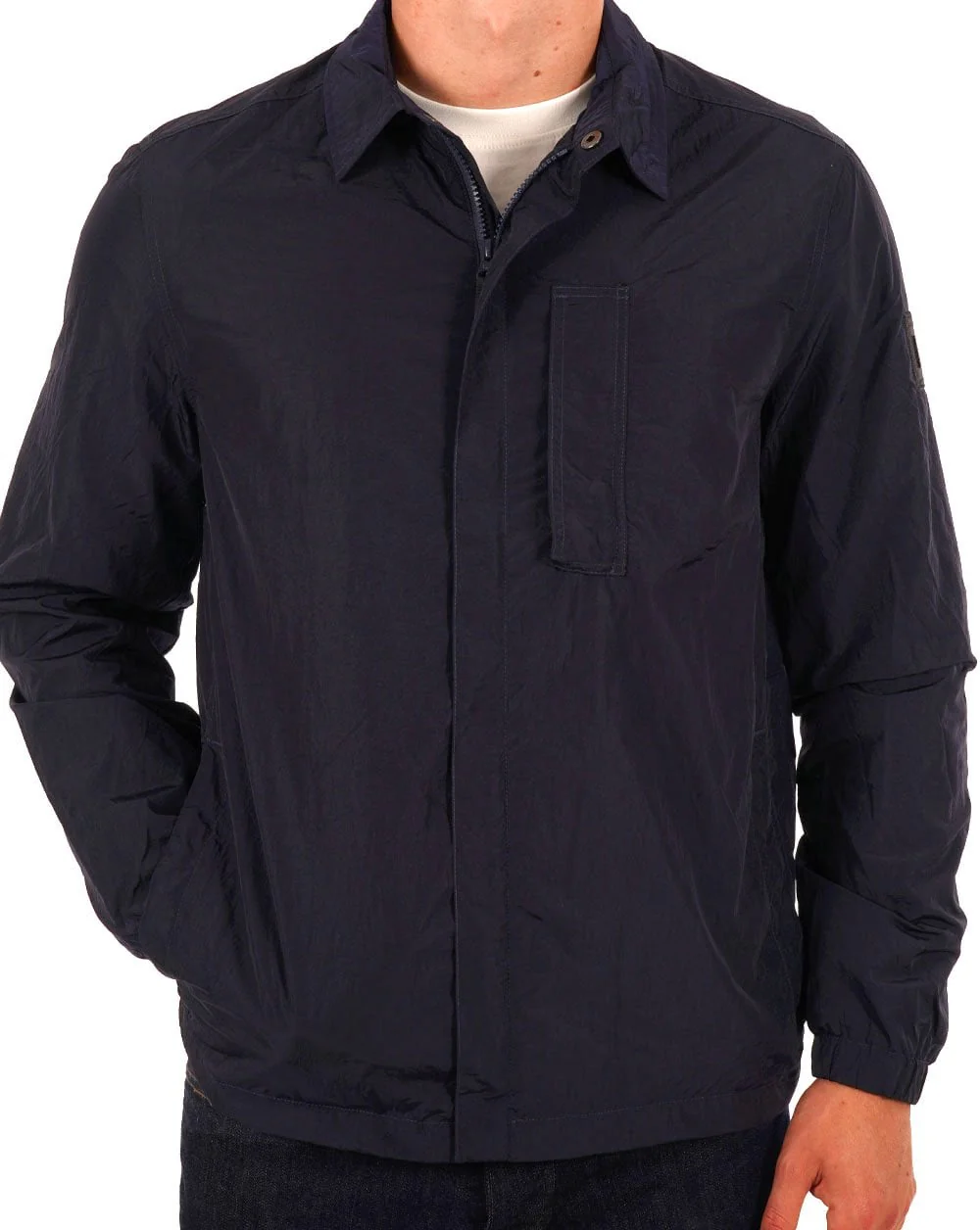 Weekend Offender Porter Overshirt Navy - Image 2