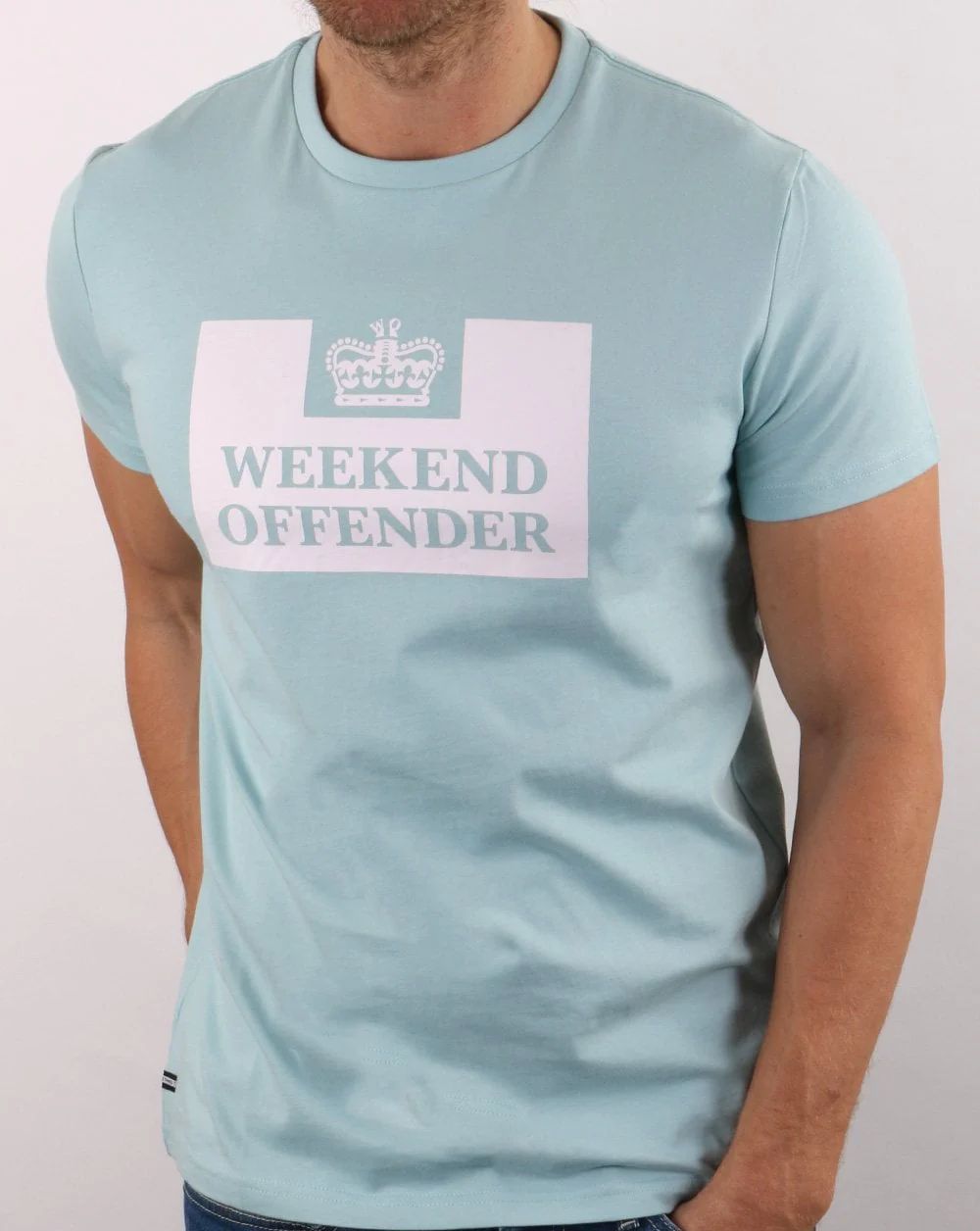 Weekend Offender Prison T-shirt Cloud Blue - Image 3