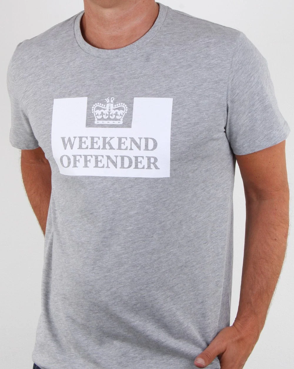 Weekend Offender Prison T-shirt Grey - Image 3