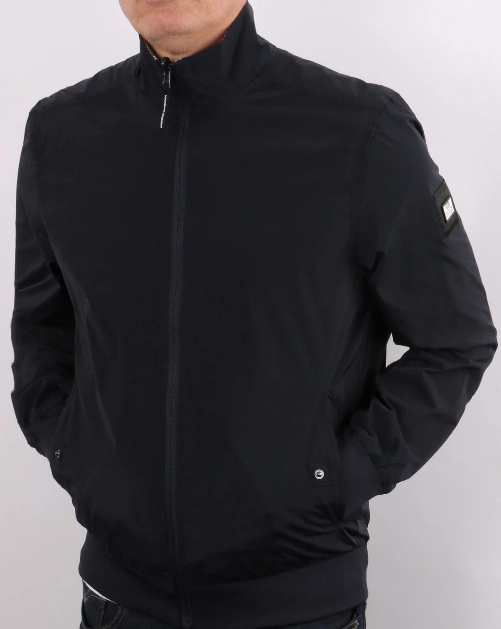 Weekend Offender Reversible Check Jacket Navy - Image 3