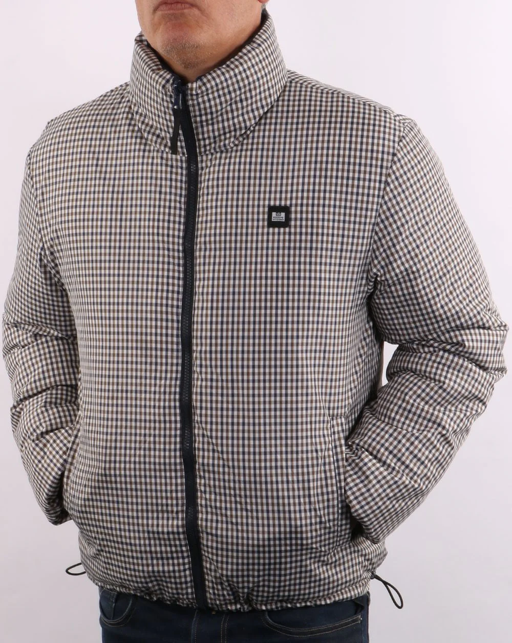 Weekend Offender Reversible Padded Jacket Navy - Image 6