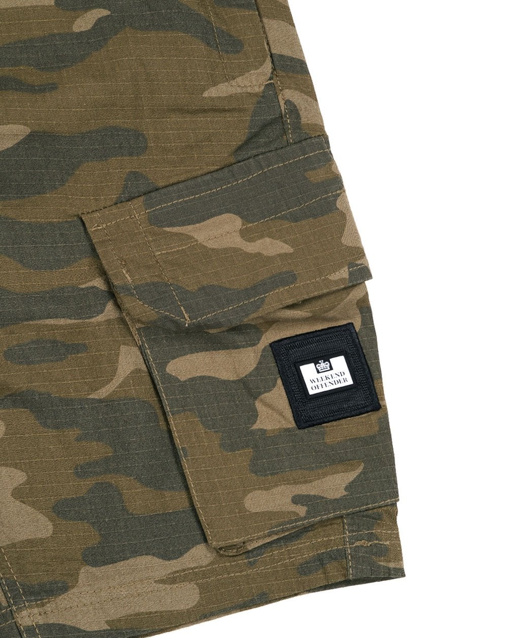 Weekend Offender Ripstop Cargo Shorts Camo - Image 2