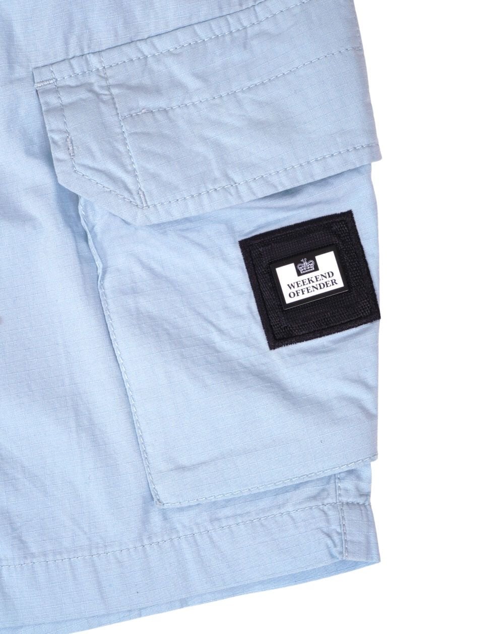 Weekend Offender Ripstop Cargo Shorts Sky Blue - Image 2