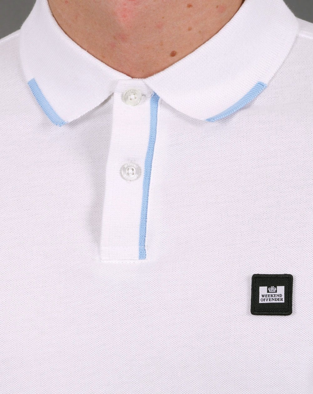 Weekend Offender Rivas Polo Shirt White - Image 2