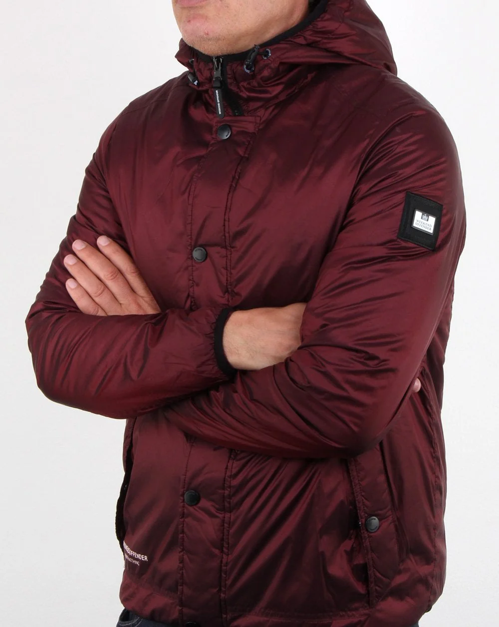 Weekend Offender Robinson Jacket Burgundy - Image 4