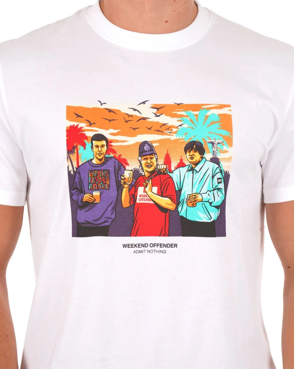 Weekend Offender Ronnie T-shirt White - Image 2