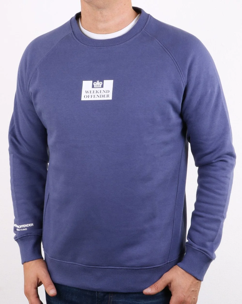 Weekend Offender Saddler Sweatshirt Light Navy - Image 2