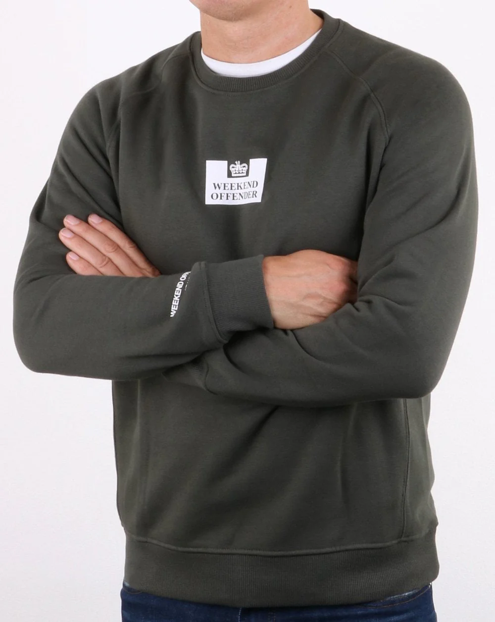 Weekend Offender Saddler Sweatshirt Spruce - Image 2