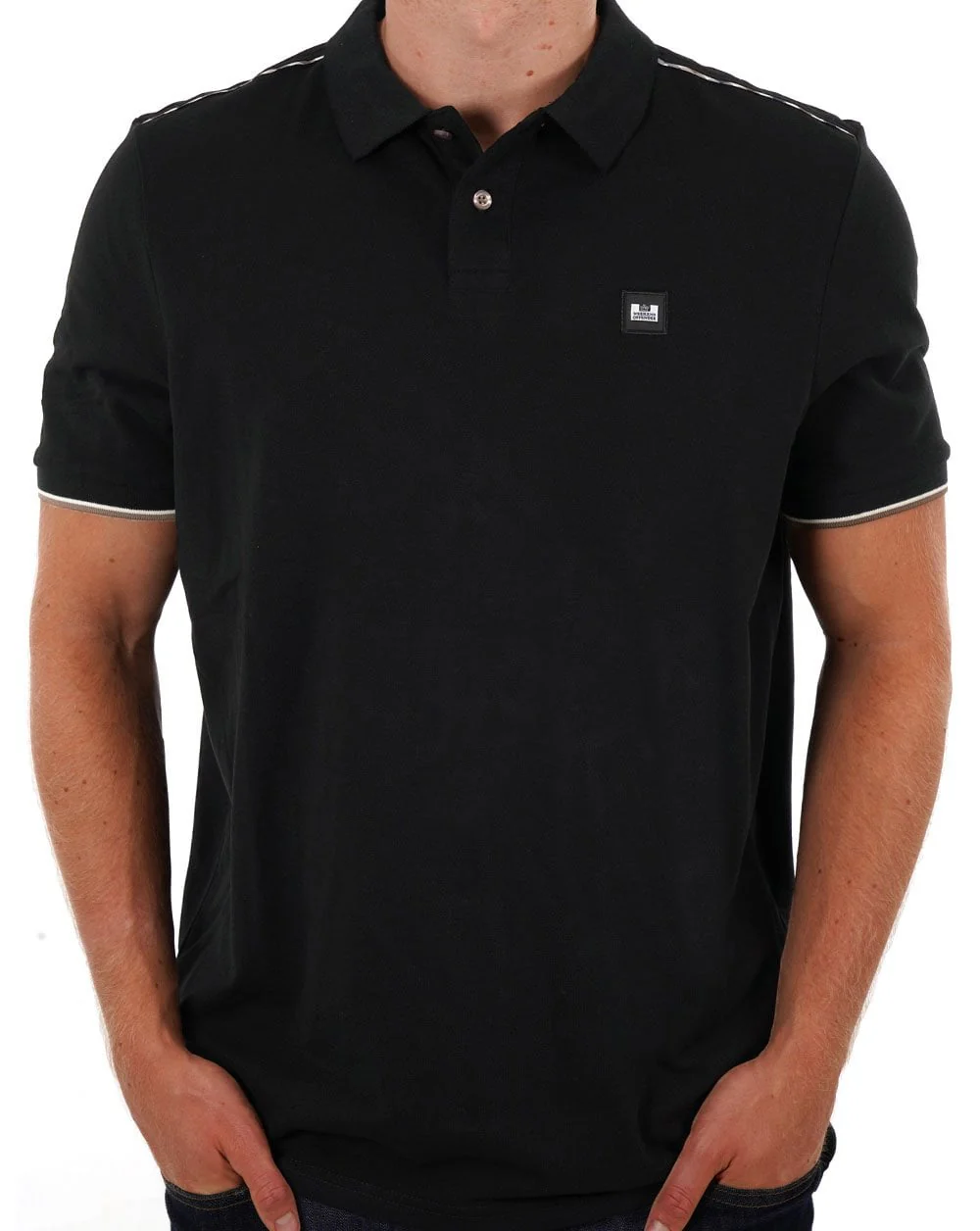 Weekend Offender Sakai Polo Shirt Black - Image 3