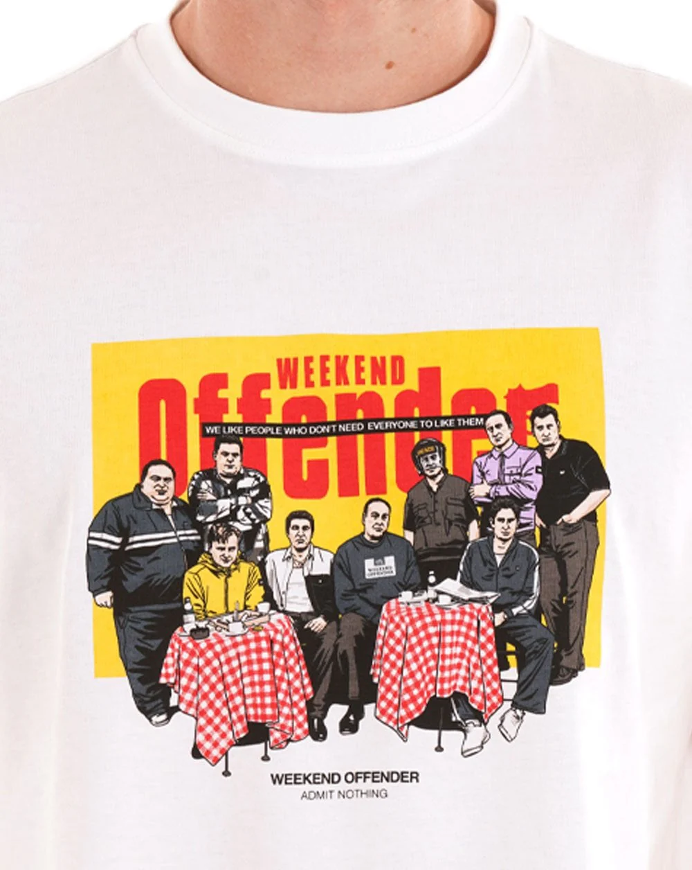 Weekend Offender Satriale's T Shirt White - Image 2