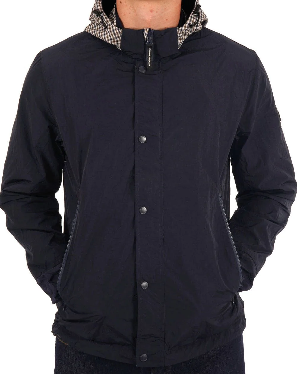 Weekend Offender Saunders AW Jacket Navy/Check