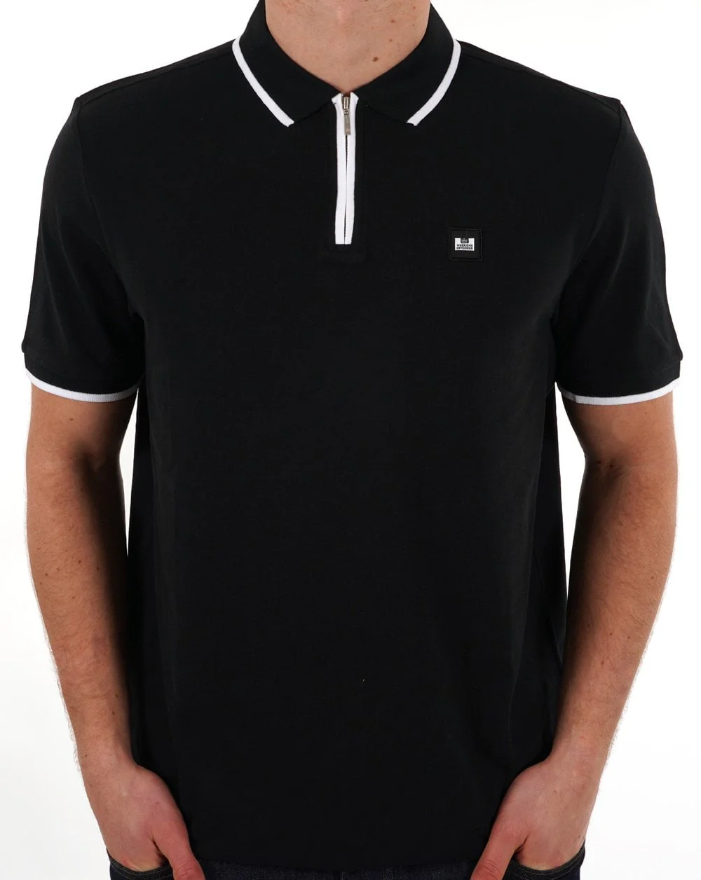 Weekend Offender Shore Polo Black/White - Image 3