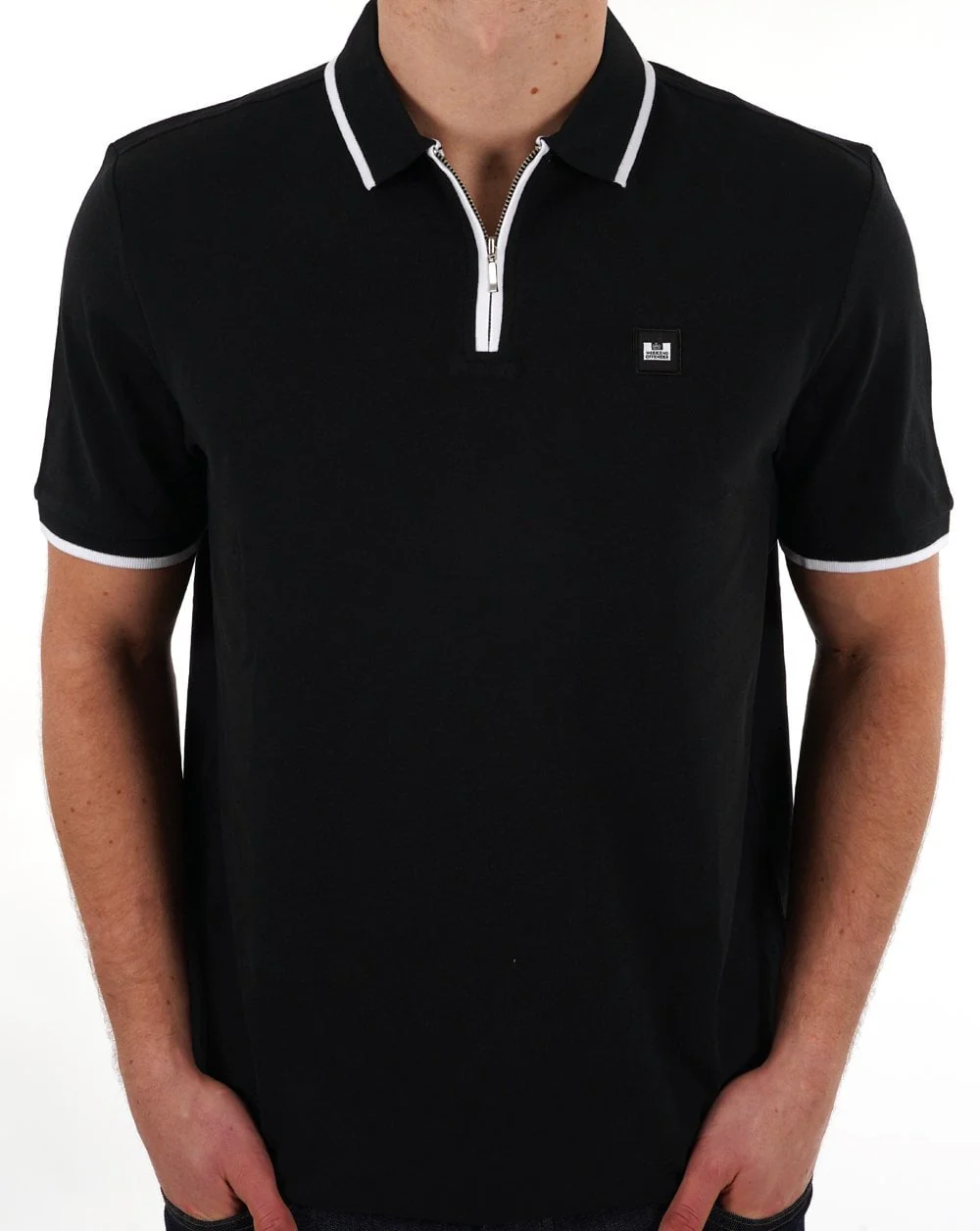 Weekend Offender Shore Polo Black/White - Image 4