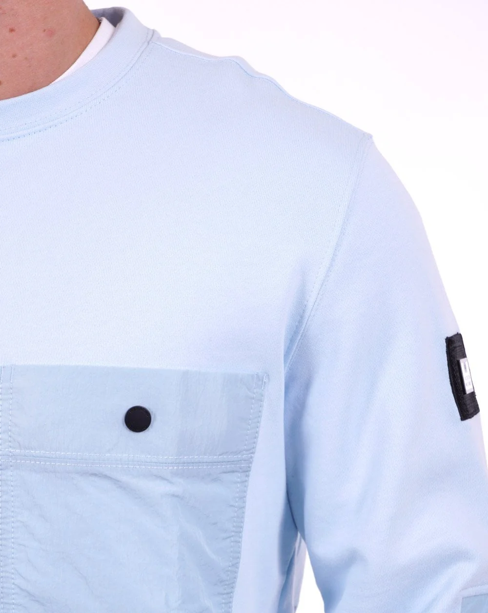 Weekend Offender Sirenko Sweatshirt Sky Blue - Image 3