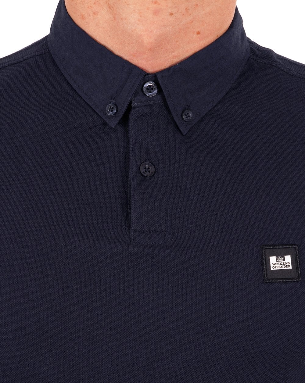 Weekend Offender Smarter Polo Shirt Navy - Image 2