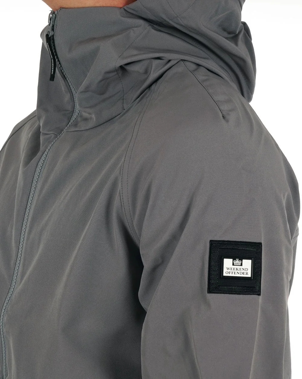 Weekend Offender Softshell Jacket Light Grey - Image 2