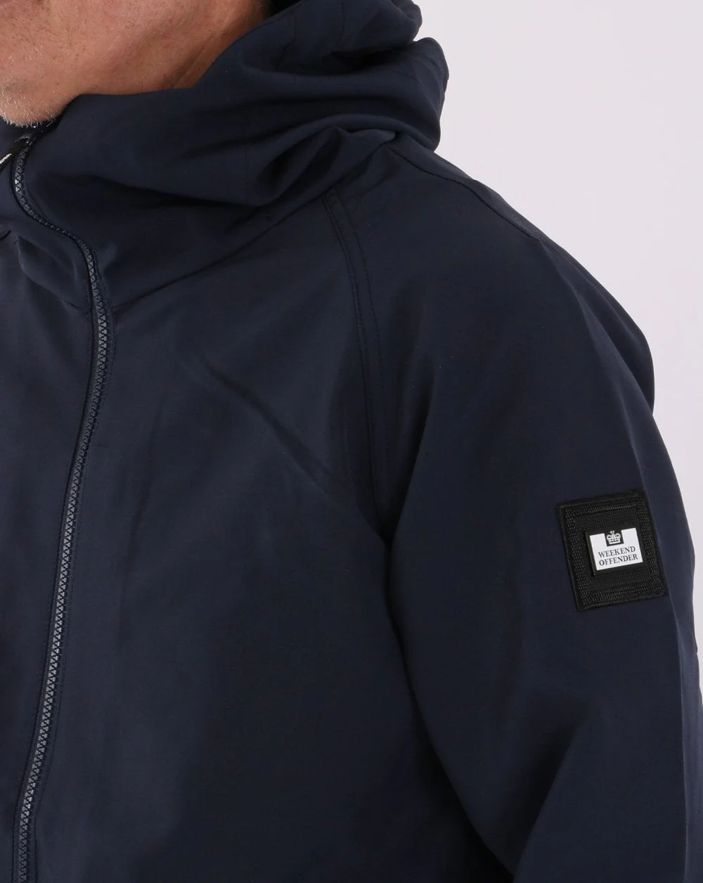 Weekend Offender Softshell Jacket Navy - Image 2