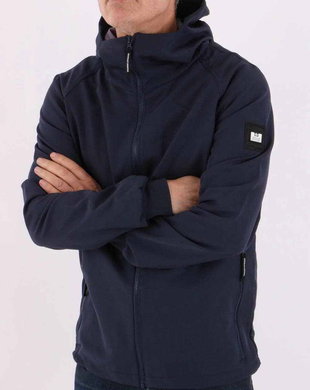 Weekend Offender Softshell Jacket Navy - Image 3