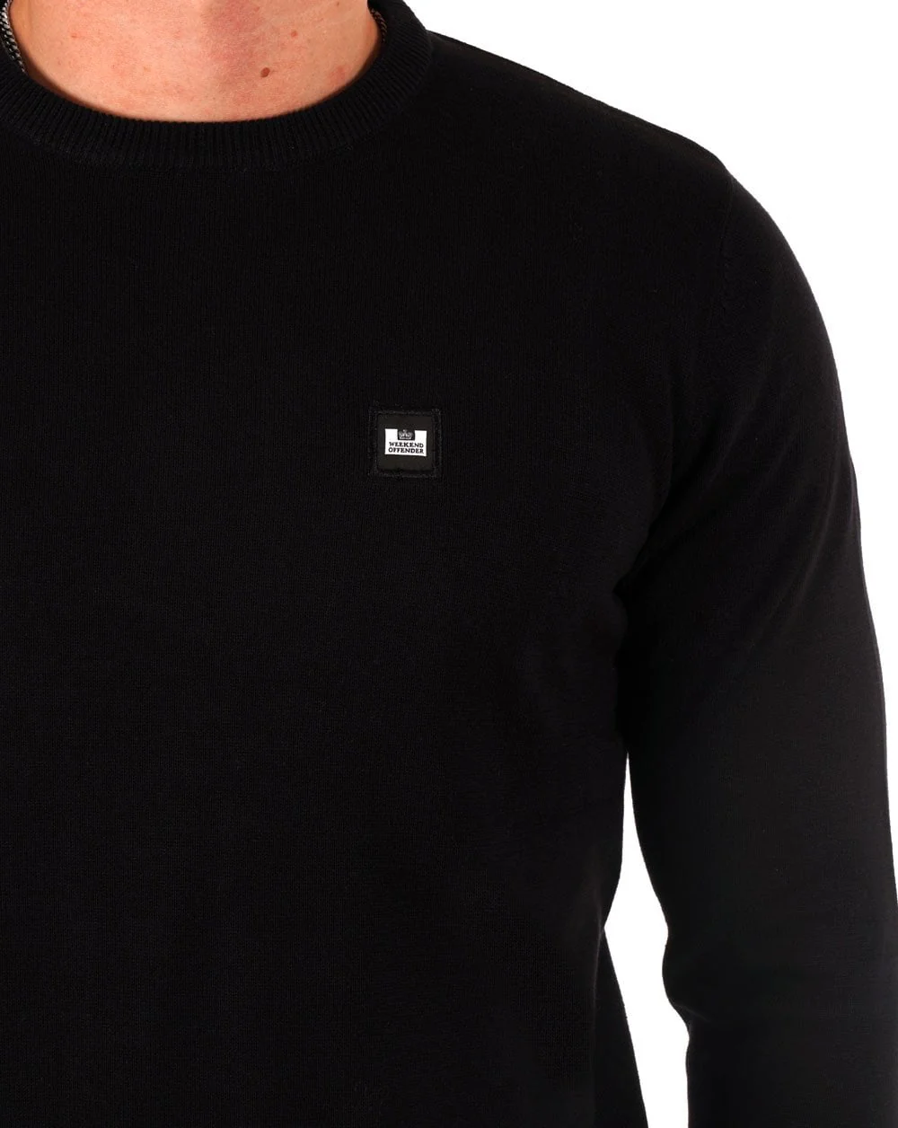 Weekend Offender Solace Knit Jumper Black - Image 2