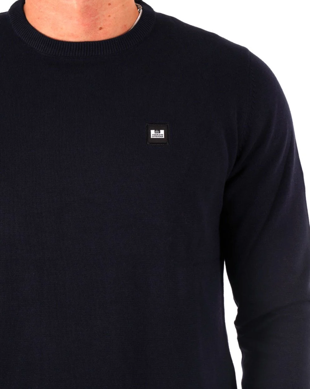Weekend Offender Solace Knit Jumper Navy - Image 2
