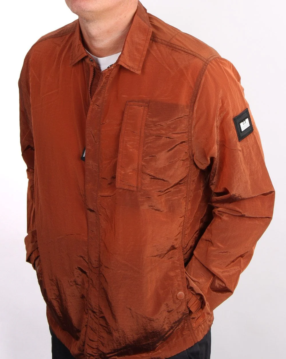 Weekend Offender Sorvino Overshirt Bronze - Image 4