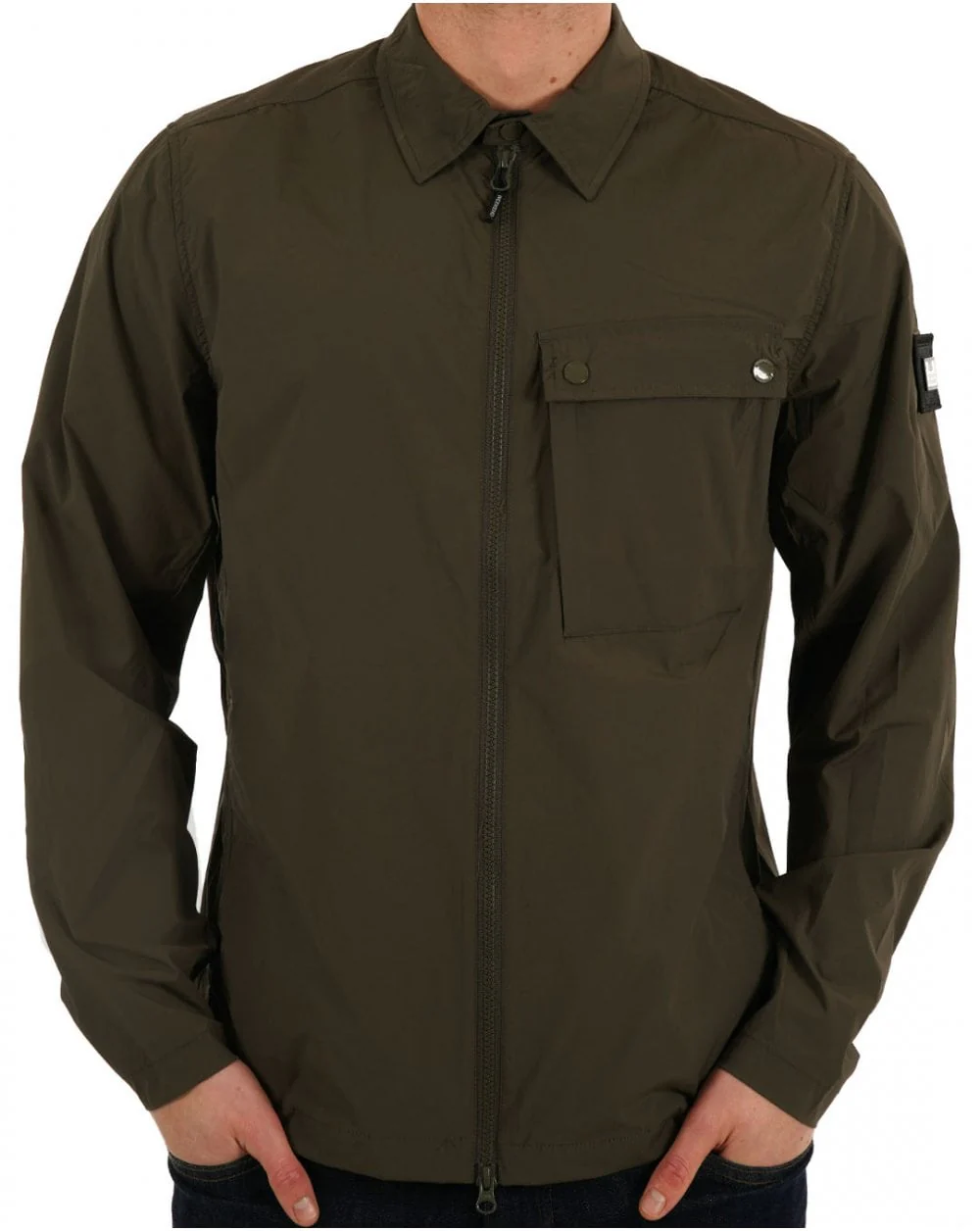 Weekend Offender Southbank Overshirt Khaki Green