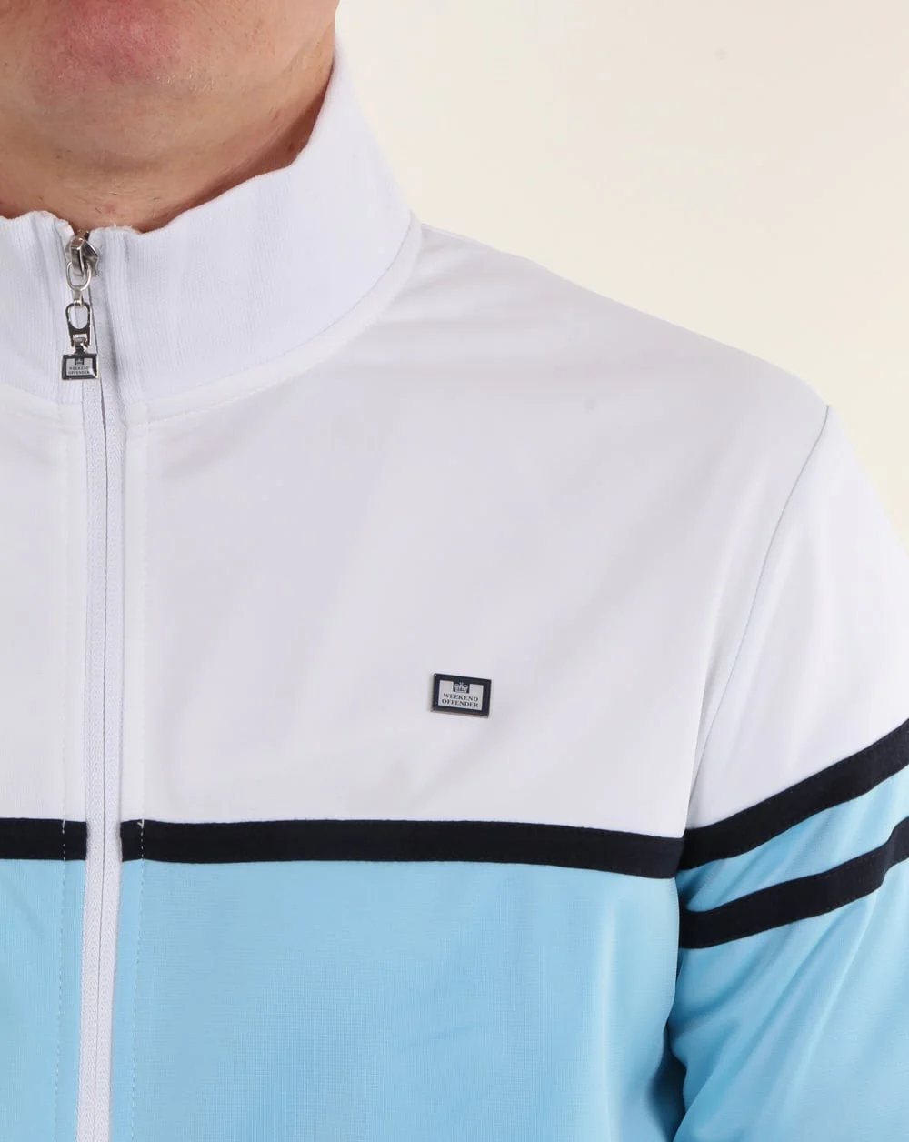 Weekend Offender Steinbeck Track Top Sky Blue - Image 2