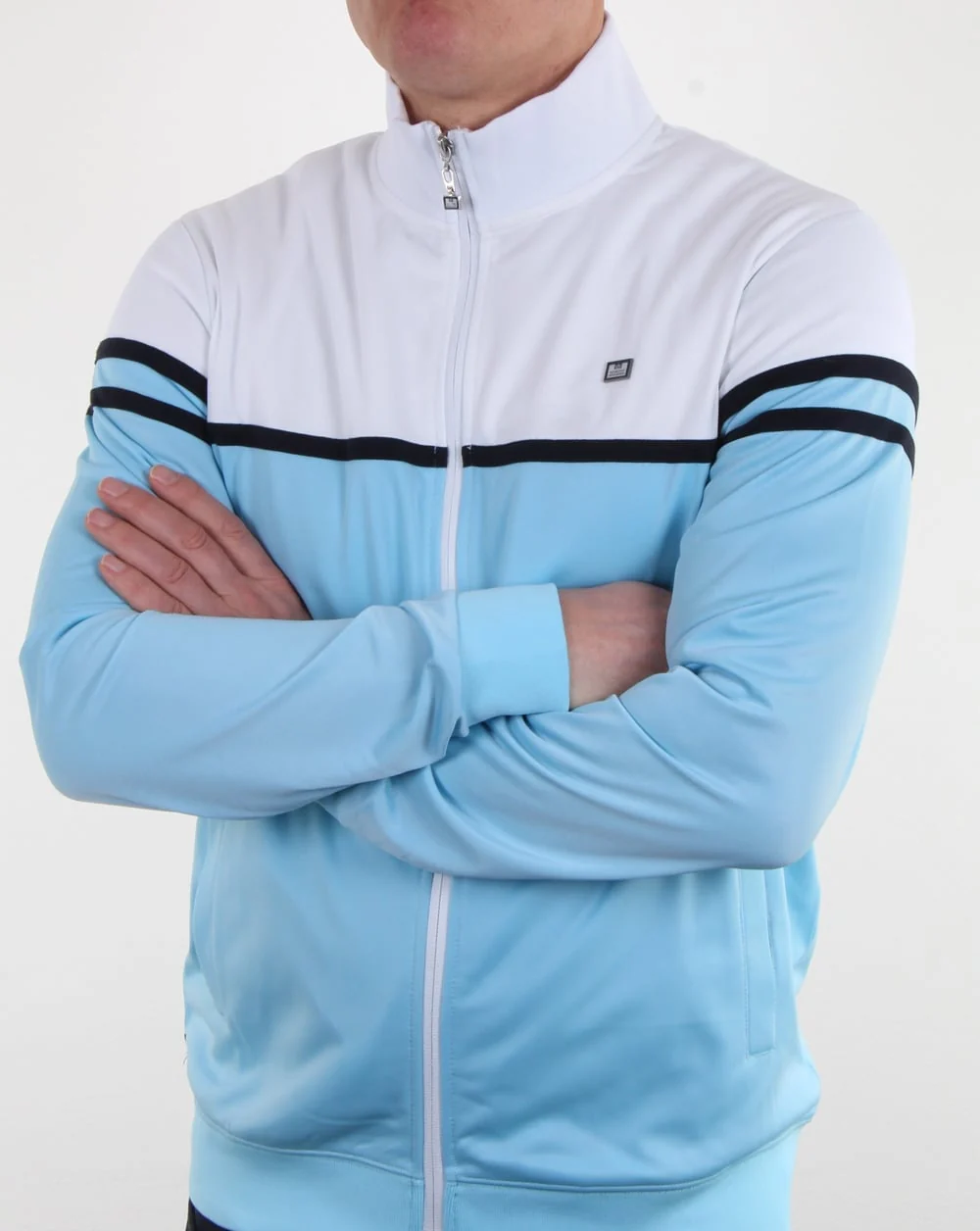 Weekend Offender Steinbeck Track Top Sky Blue - Image 4