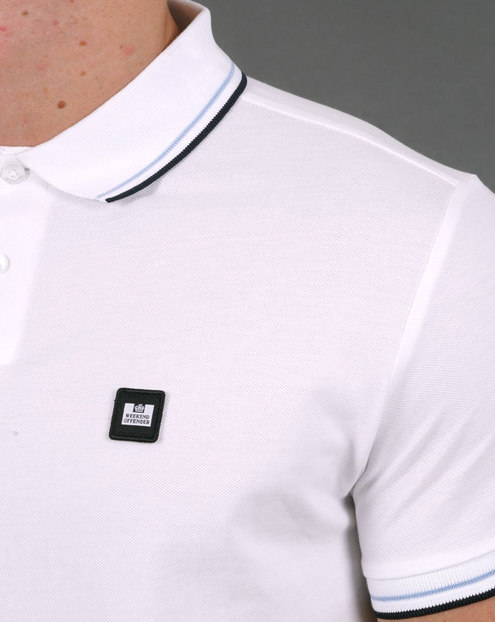 Weekend Offender Sterling Polo Shirt White - Image 2