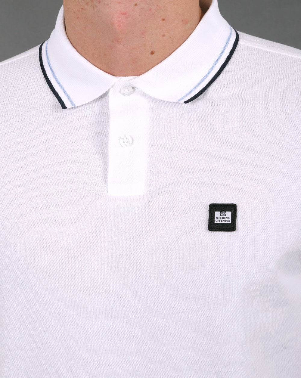 Weekend Offender Sterling Polo Shirt White - Image 3