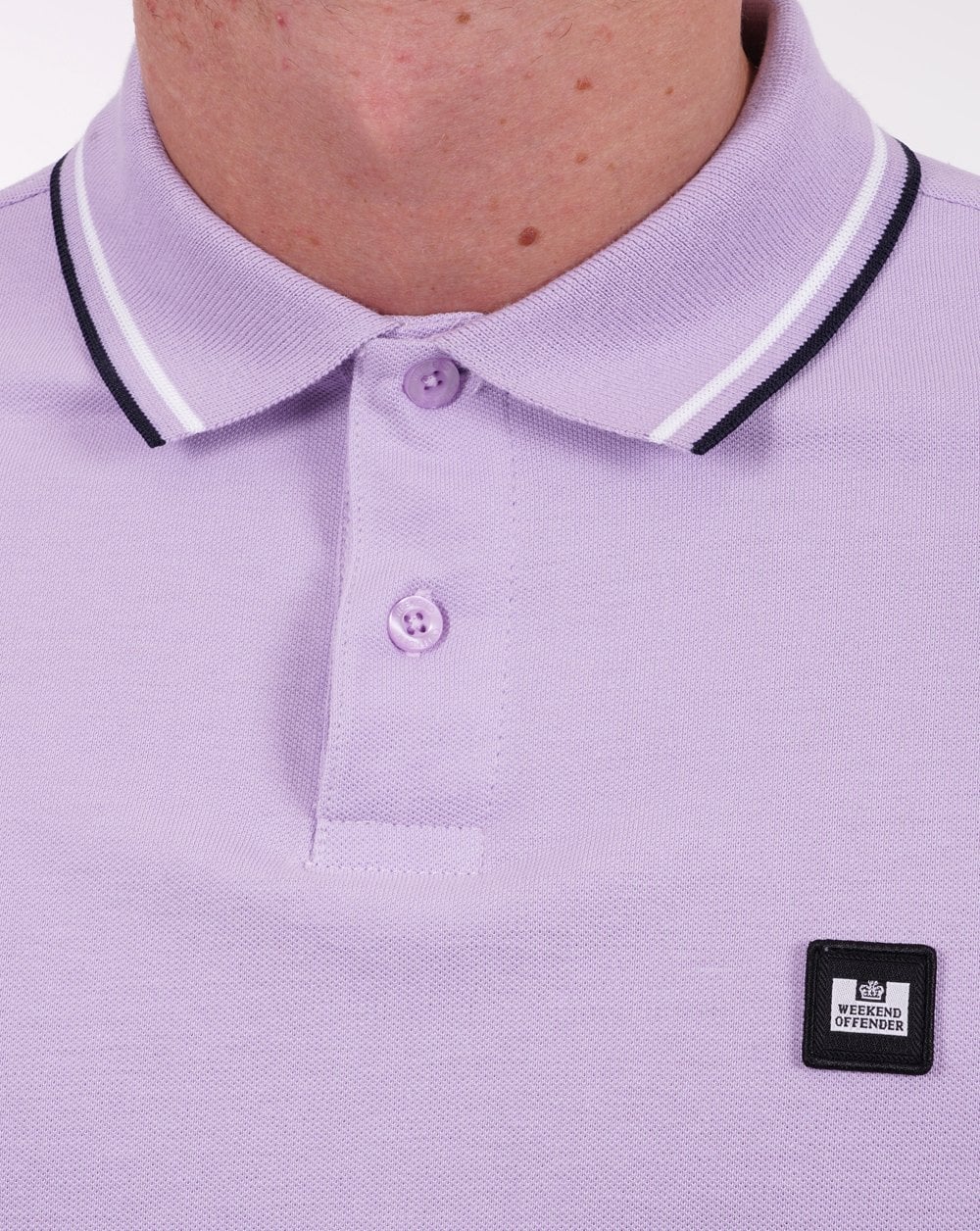 Weekend Offender Sterling Polo Shirt Wisteria - Image 2
