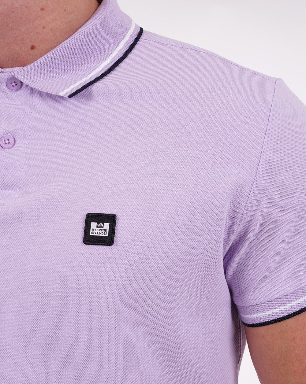 Weekend Offender Sterling Polo Shirt Wisteria - Image 3