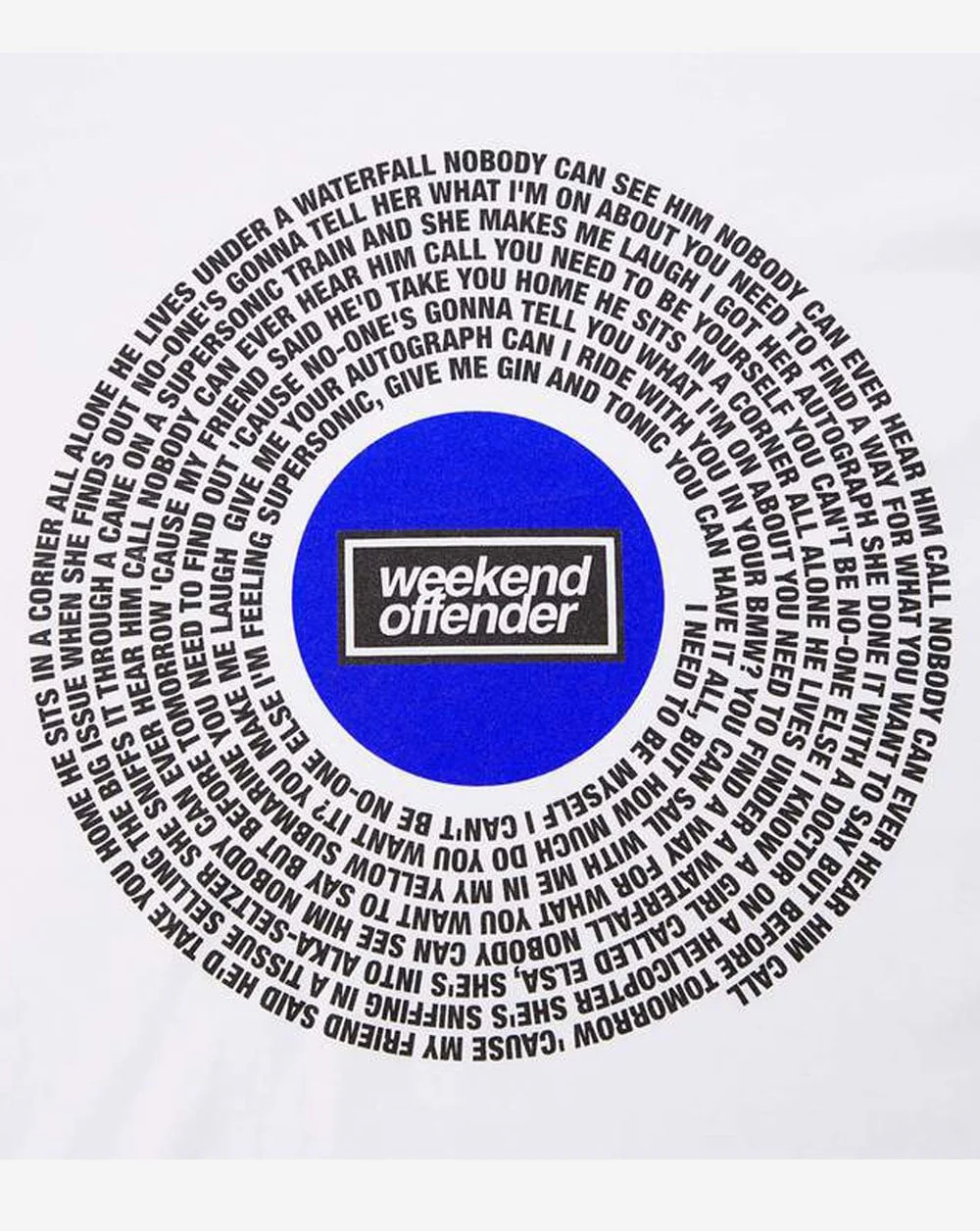 Weekend Offender Supersonic T-shirt White - Image 2