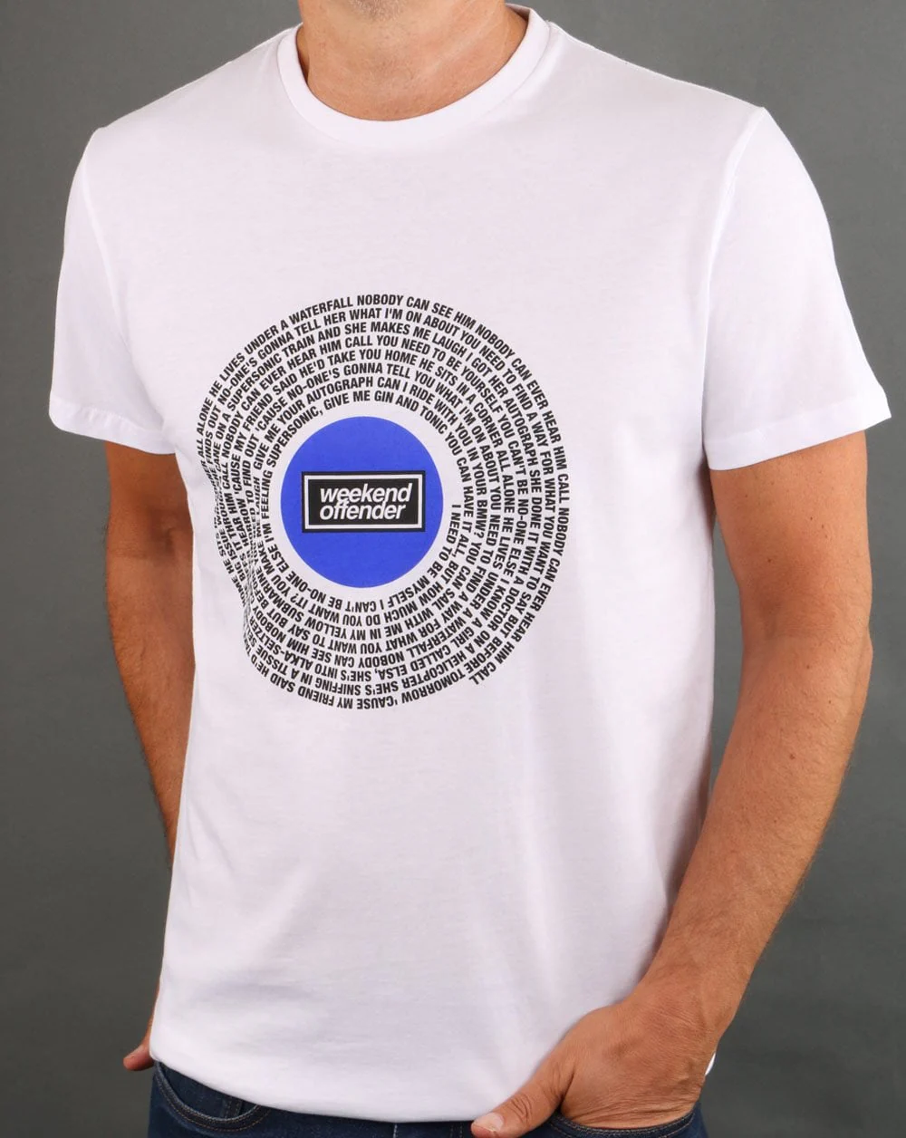 Weekend Offender Supersonic T-shirt White - Image 3