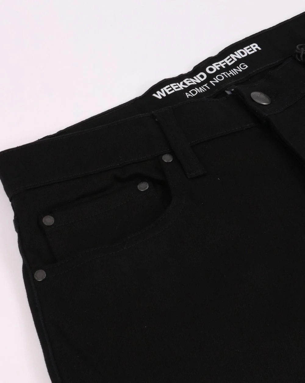 Weekend Offender Tapered Fit Jeans Black - Image 2