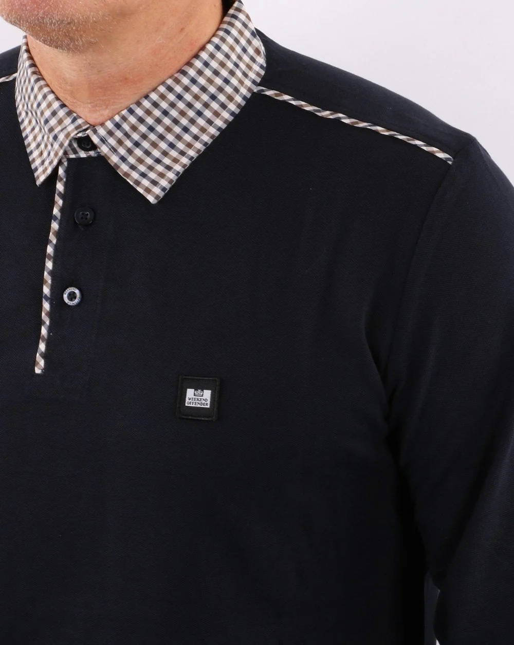 Weekend Offender Tavarez Polo Shirt Navy - Image 2