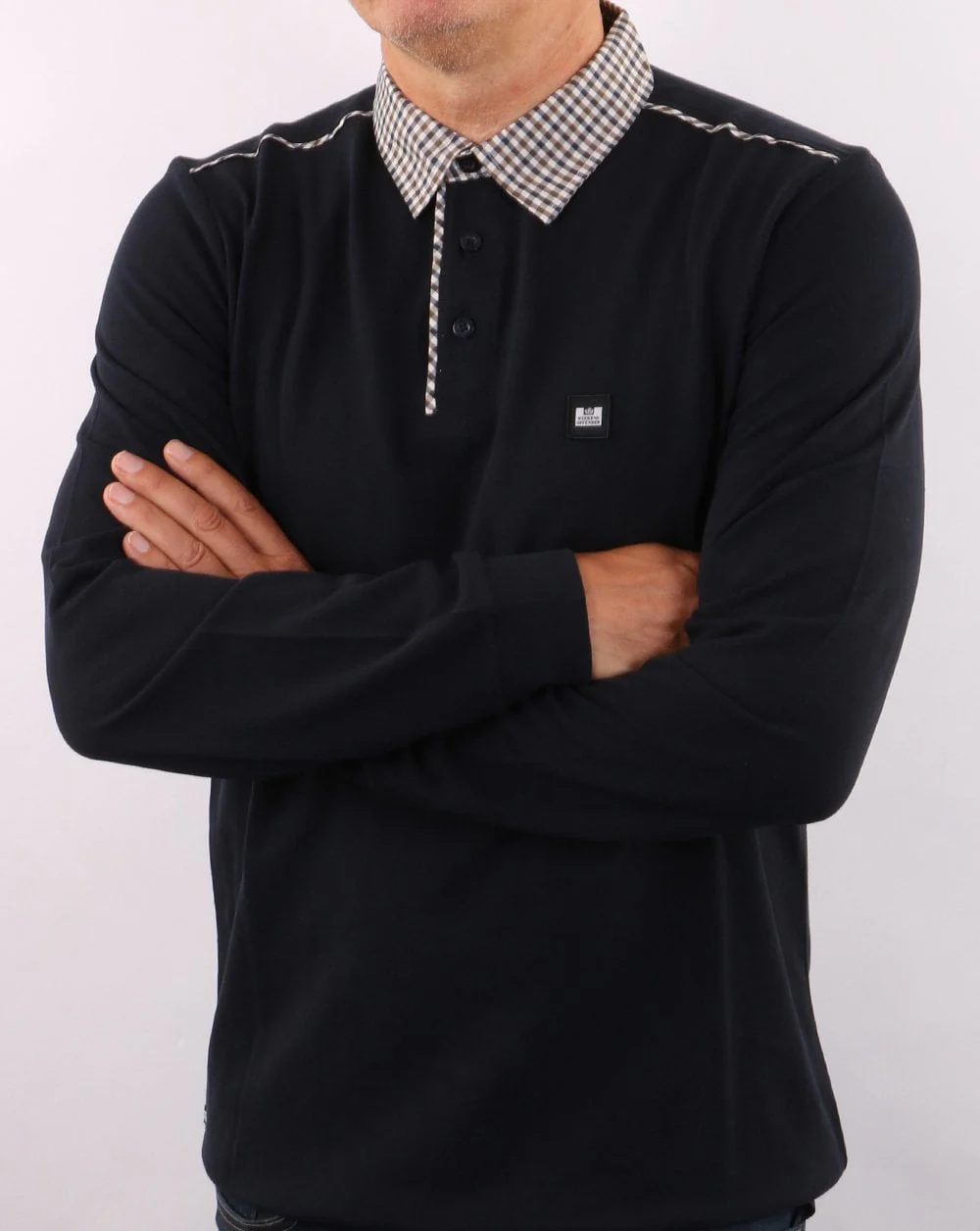 Weekend Offender Tavarez Polo Shirt Navy - Image 3