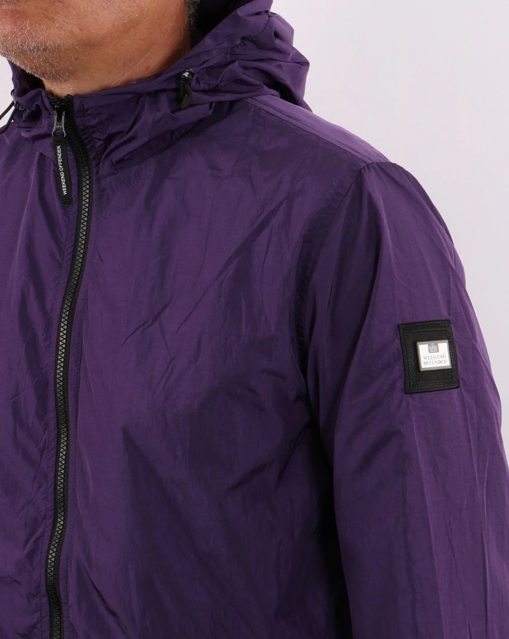 Weekend Offender Technician Jacket Deep Purple - Image 3