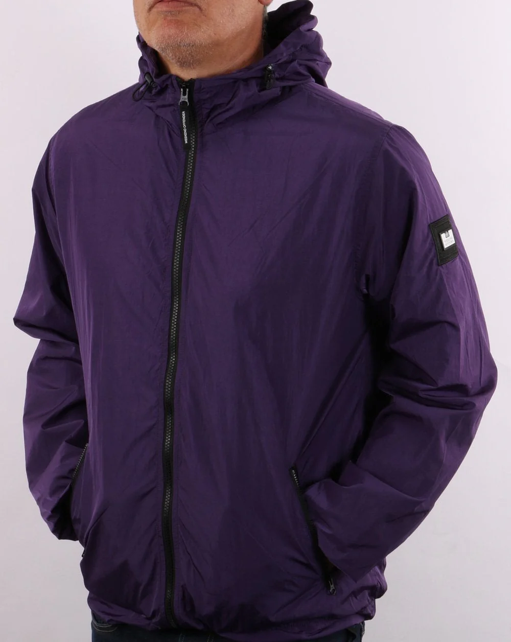 Weekend Offender Technician Jacket Deep Purple - Image 5