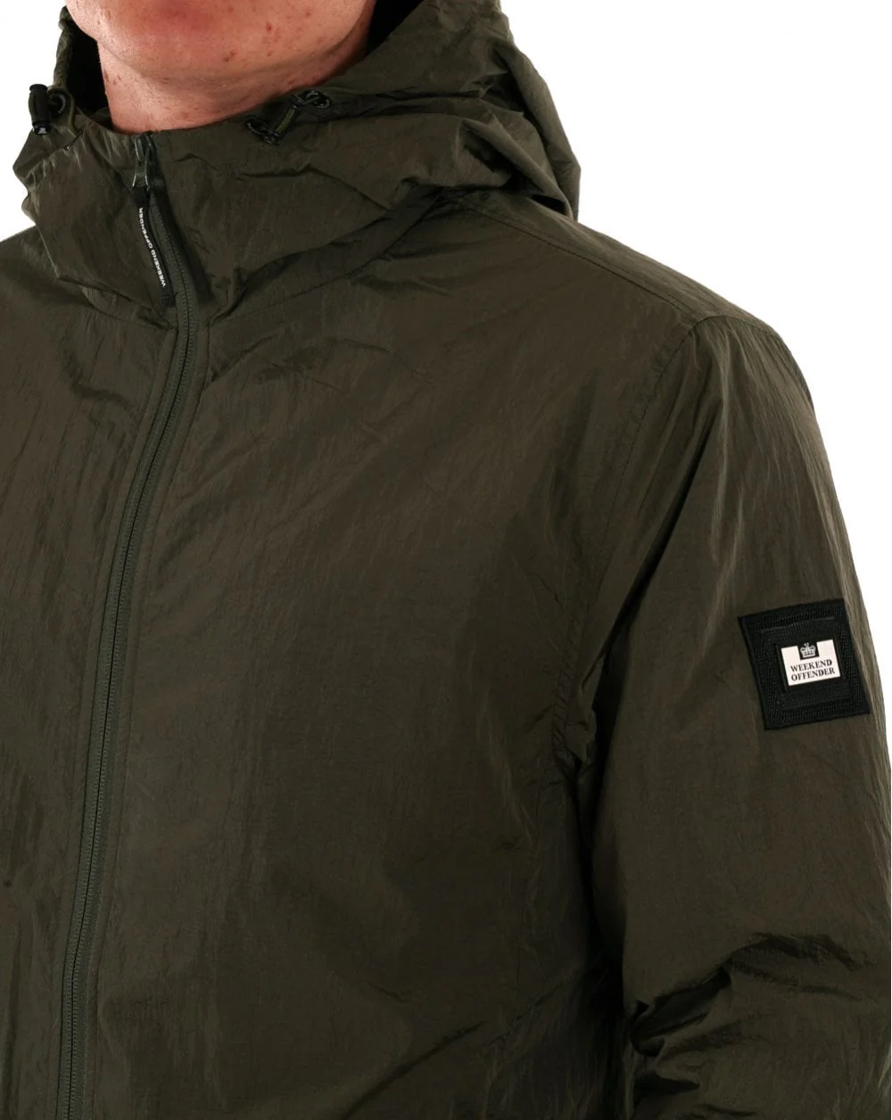 Weekend Offender Technician Jacket Khaki Green - Image 3