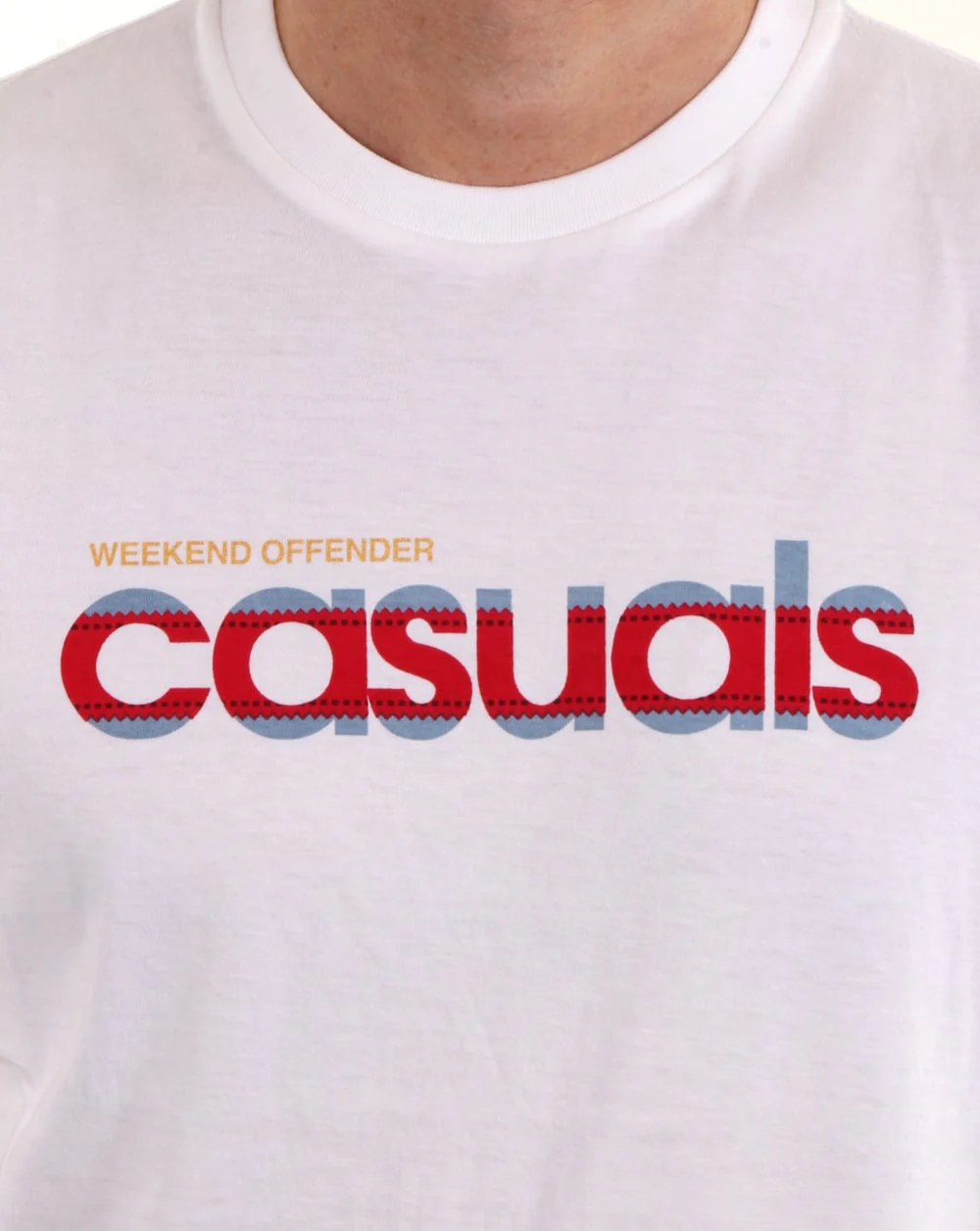 Weekend Offender Terrace Casuals T Shirt White - Image 2