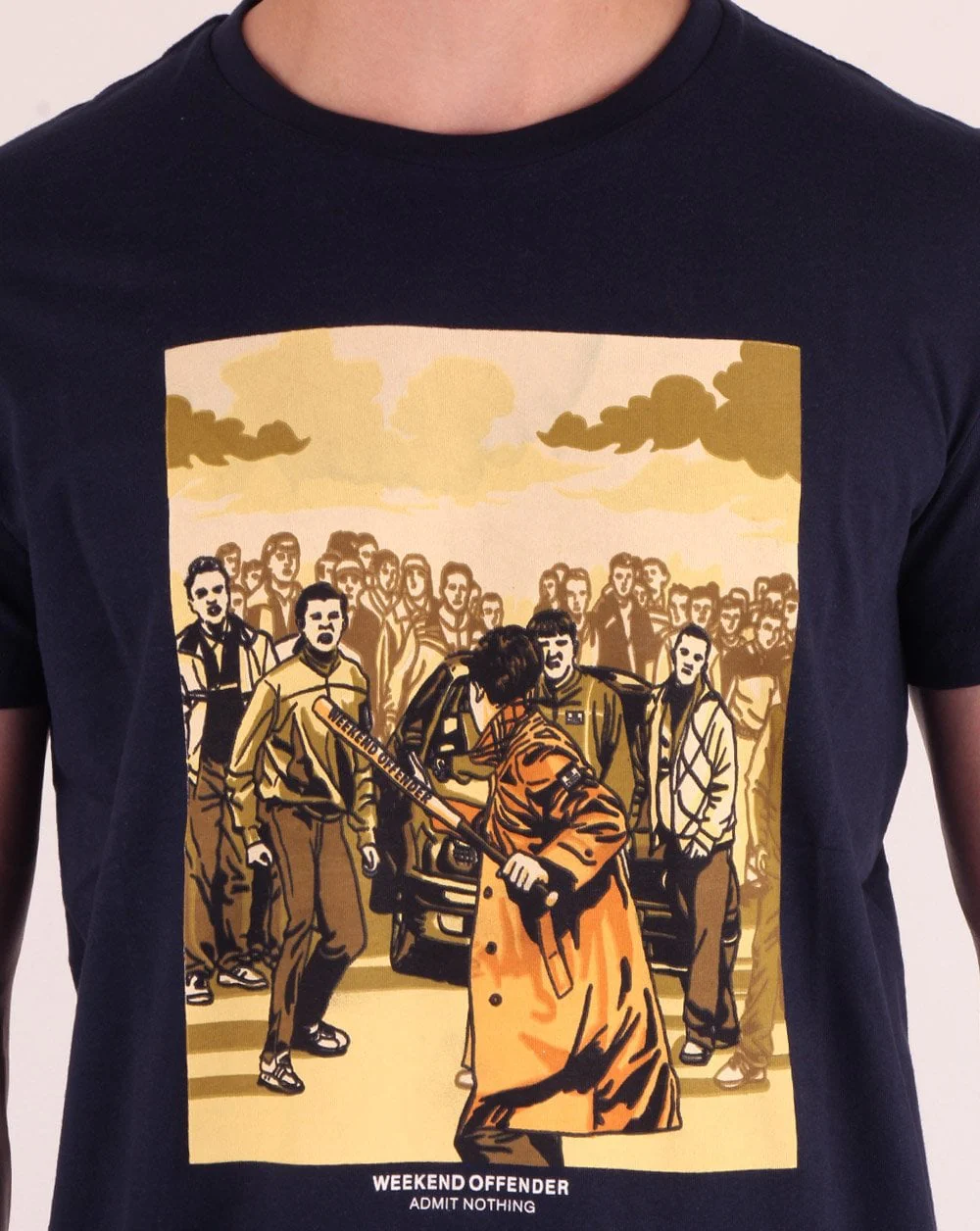 Weekend Offender The Firm T-shirt Navy - Image 3