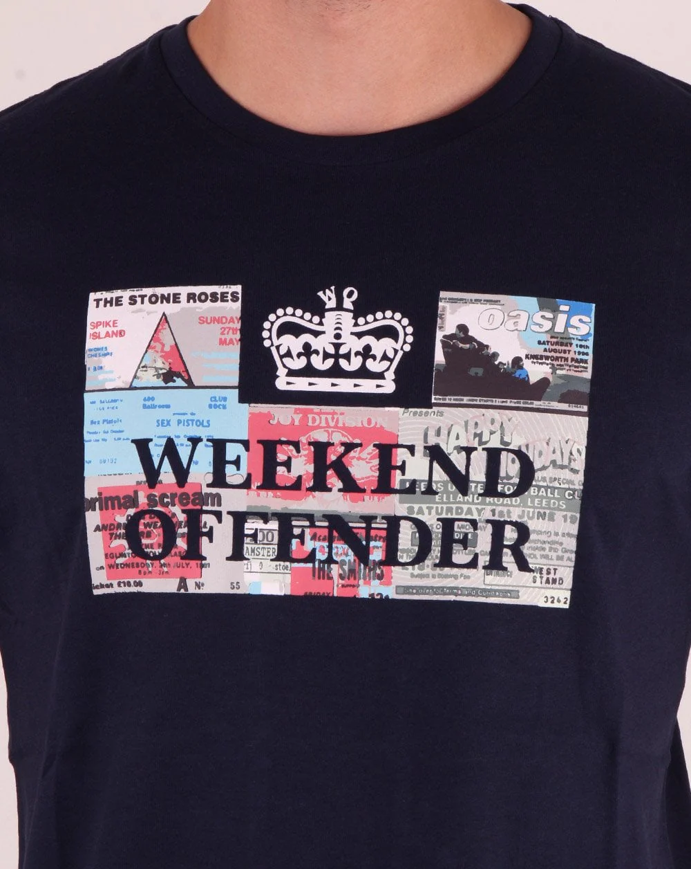Weekend Offender Tickets T-shirt Navy - Image 3